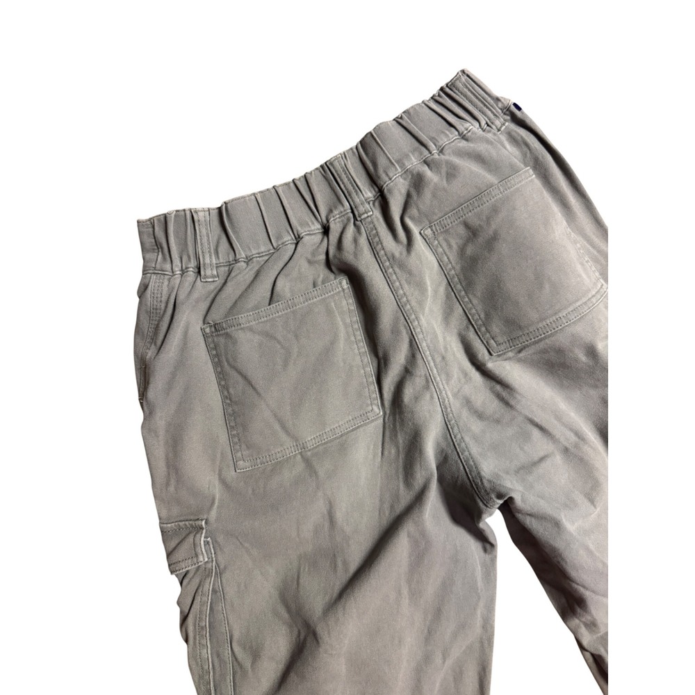 Oak + Fort Green High Waisted Multi Pocket Cargo Pants Cropped Joggers S Medium - Picture 8 of 12